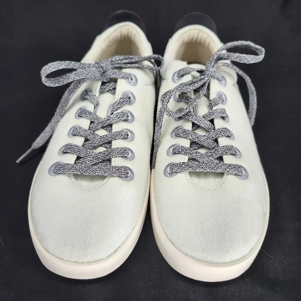 Allbirds‎ Mens Wool Pipers Shoes Size 9 Cream White Low Top Sustainable Sneakers